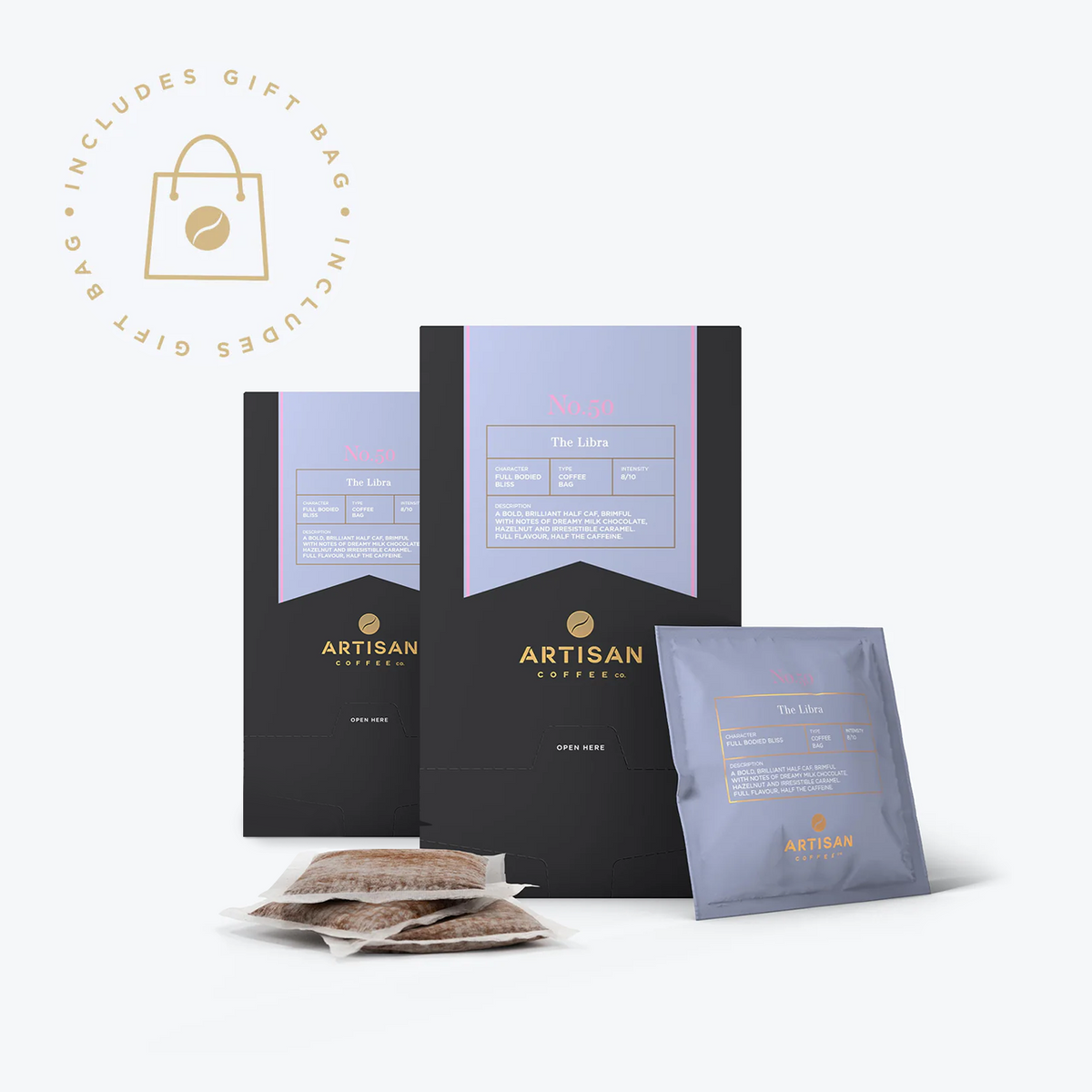 The Libra Coffee Bag Gift Set [40 Coffee Bags + Gift Bag]